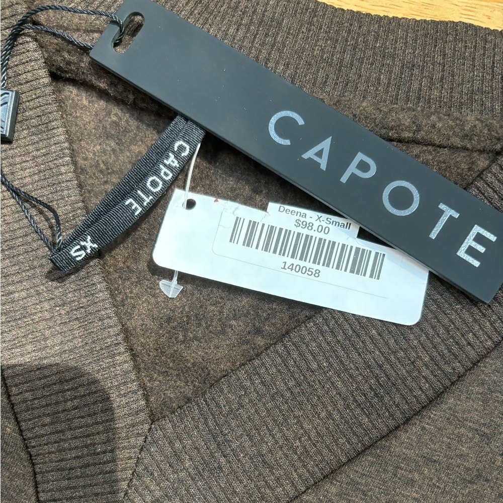 CAPOTE v neck pocketed oversized pullover sweater XS - Picture 7 of 8